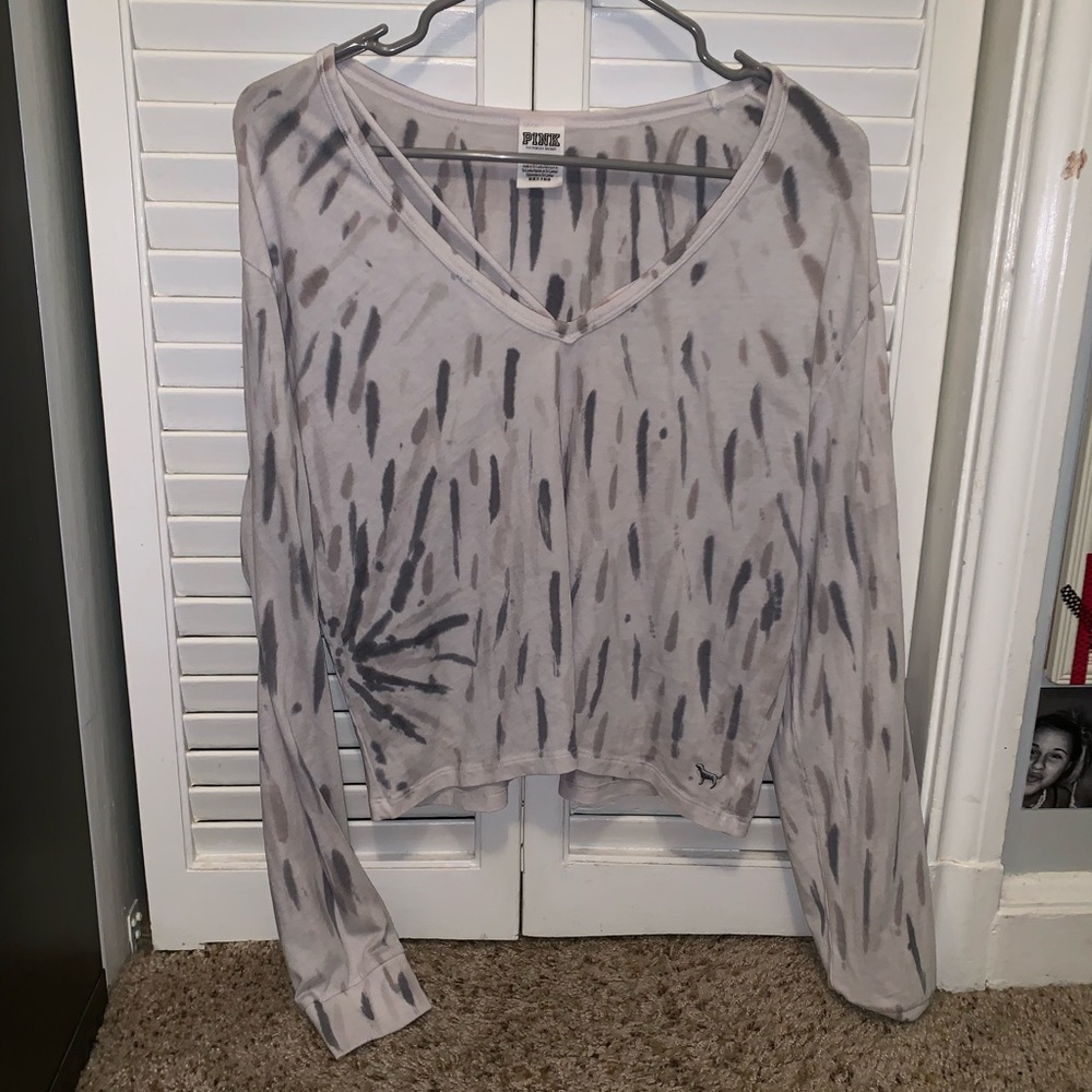 long sleeve shirt with cut out sleeves